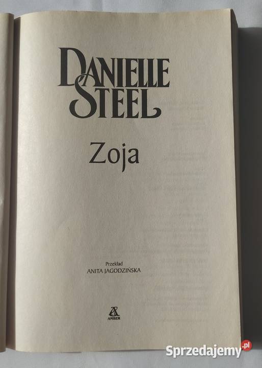 ZOJA Danielle Steel podlaskie Hajnówka sprzedam
