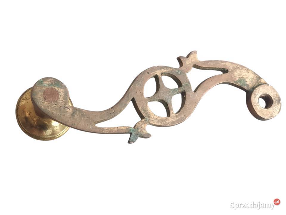 Stare przedwojenne mosiężne pokrętło do młynka Cieszyn