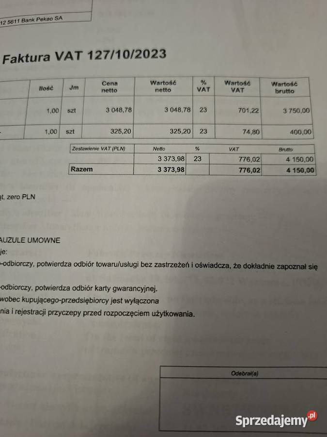 Przyczepka podłodziowa Niewidów Pozostałe mazowieckie