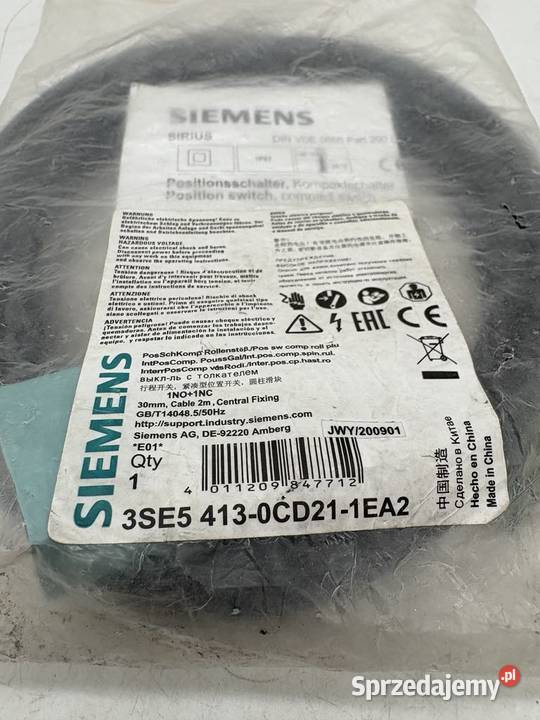 Siemens 3SE5 4130CD211EA2 Limit switch mazowieckie Warszawa