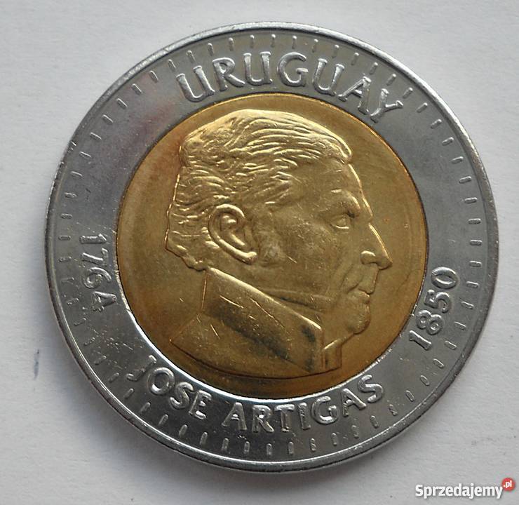 URUGWAJ10 PESOS2000 r BIMETALJOSE ARTIGAS Legionowo