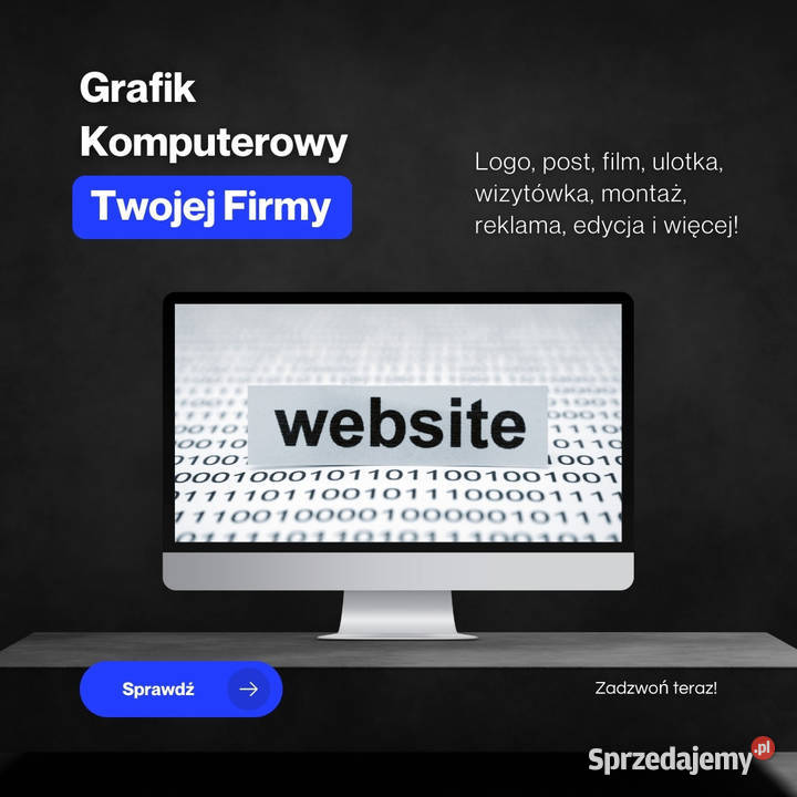 Grafik komputerowy logo usługi graficzne Białystok reklama