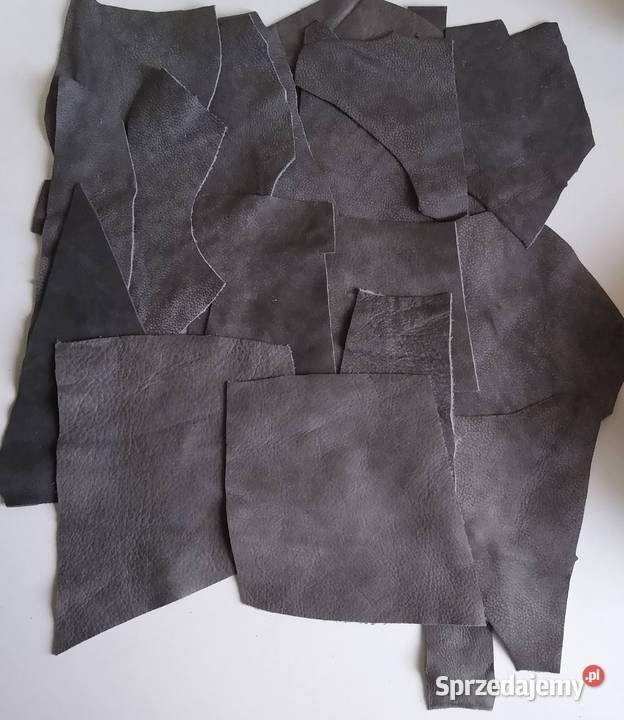 Skóra 515 g Naturalna Włoska Szara Postarzana