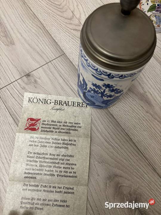 Sprzedam Orginalne kufle z papierami Lampka Szczecin