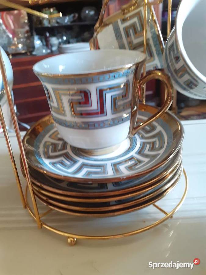 Serwis porcelana na 5 osób w koszyczku mazowieckie