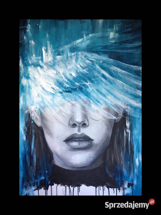 Abstrakcja kobietaTURKUS nowoczesny obraz d Warszawa