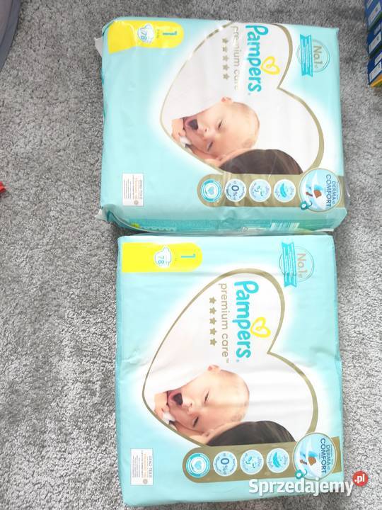 Pampers 1 25 dwie duże paczki Pieluszki i chusteczki Modlnica