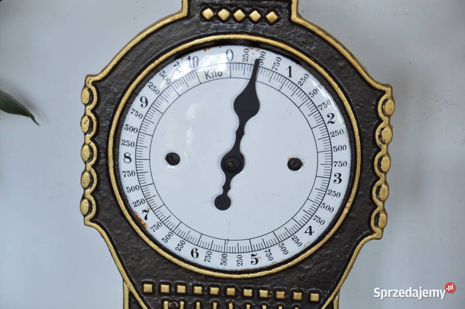 stara WAGA 10 żeliwna sygnowana Salters Jastrzębie-Zdrój