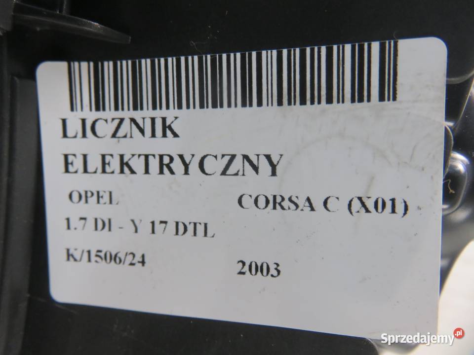 LICZNIK OPEL CORSA C 17 DI 13117943CA