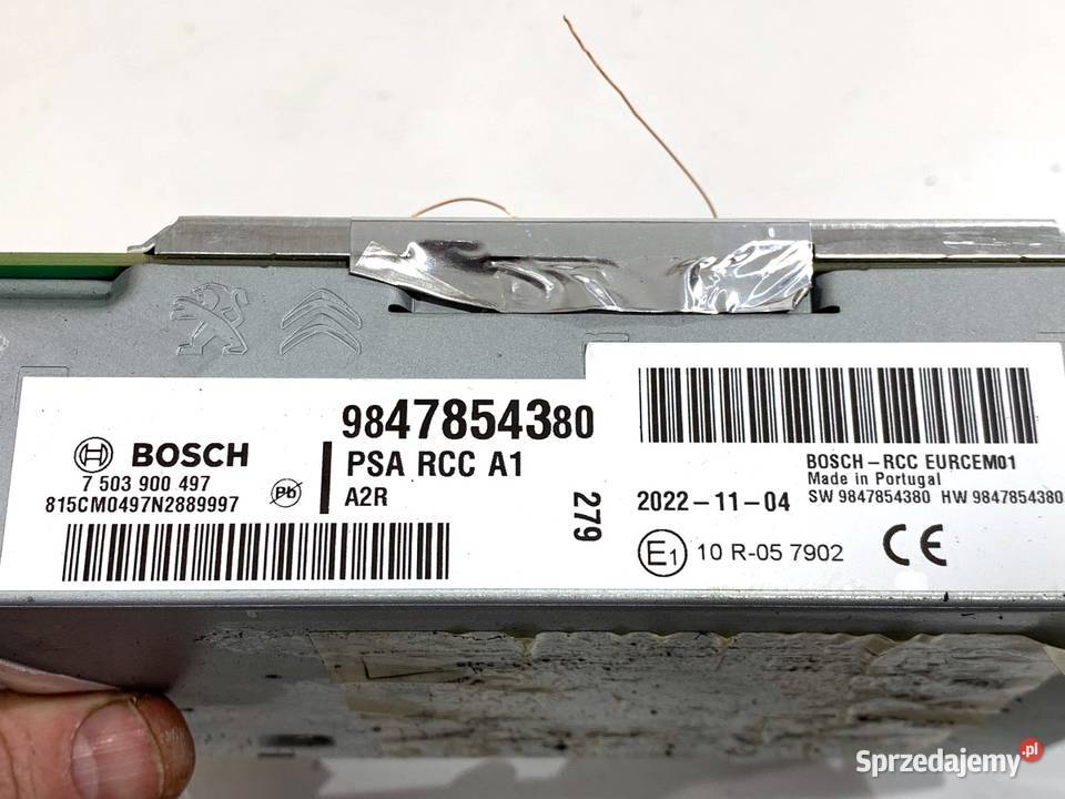 RADIO OPEL CORSA F 9847854380 ODTWARZACZ