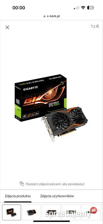 GIGABYTE GeForce GTX 1050Ti 4GB GDDR5 WindForce sprzedam