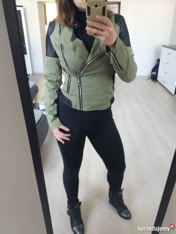 Ramoneska khaki kurtka na wiosnę 36 S Wiosenna/Jesienna  Kielce