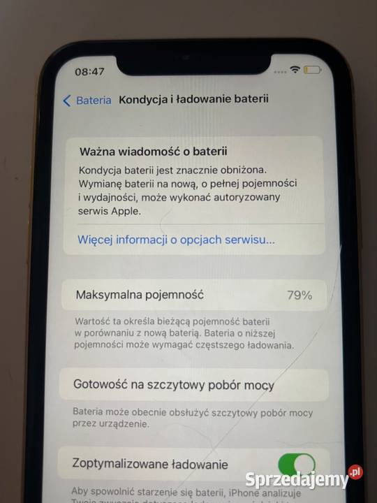 Iphone Xr żółty 64gb Police