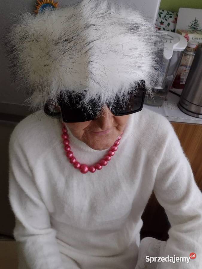 Wytworna FUTRZANA OPASKA zimowa z LondynuNOWA małopolskie Kraków