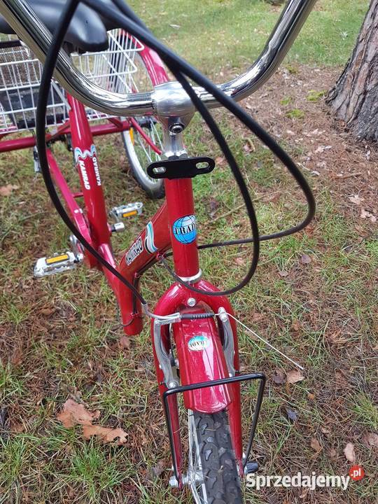 Rower trójkowłowy Kamrad II używany czerwony łódzkie Łask