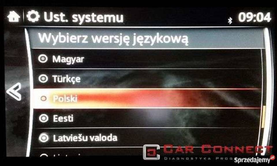 MAZDA MZD Connect język polski menu nawigacja USA