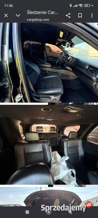 Sprzedam komplet foteli dodge Durango Durango Sławno