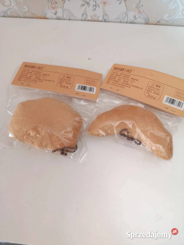 Urocze 2 breloki pluszowe maskotka chlebek Niepołomice