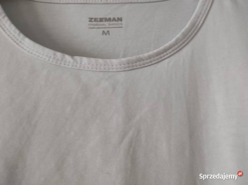 biała klasyczna koszulka letnia tshirt bluzka Kielce