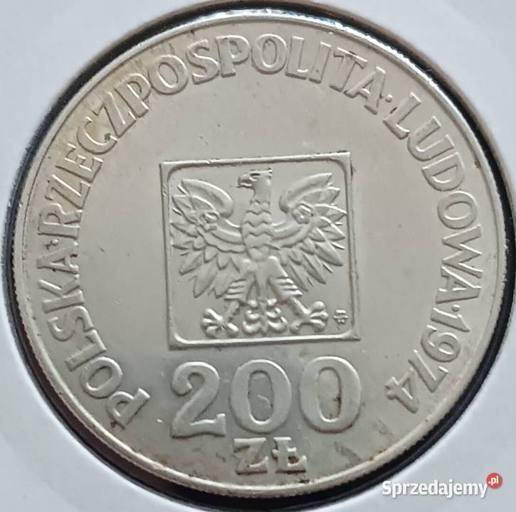 200 XXX Lat PRL Mapka 1974 r 9 UNC Konin sprzedam