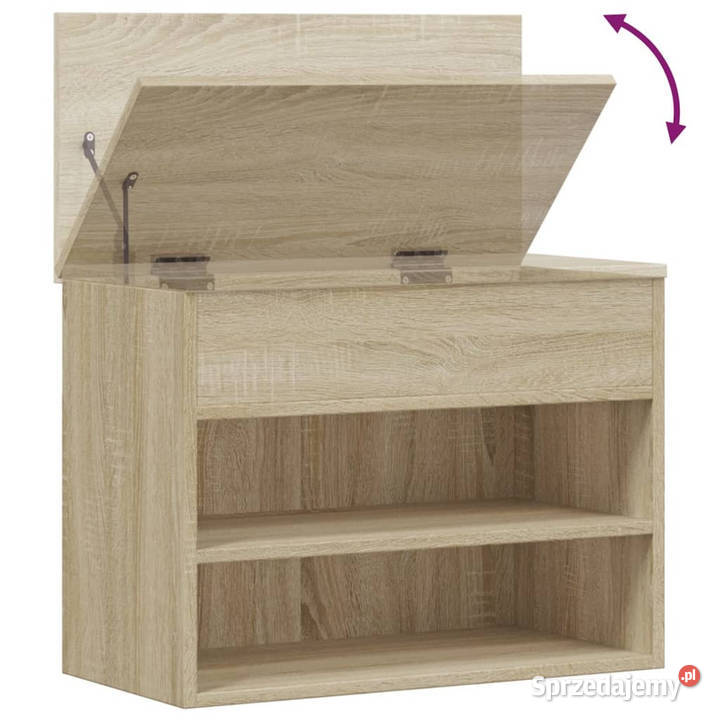 Ławka z miejscem na buty dąb sonoma 60x30x45 mazowieckie Warszawa sprzedam