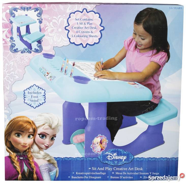 FROZEN Biurko Stół Stolik Krzesło Ławka Zestaw Mogilany