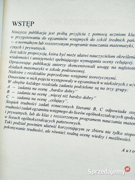 Matematyka zbiór zadań Warszawa