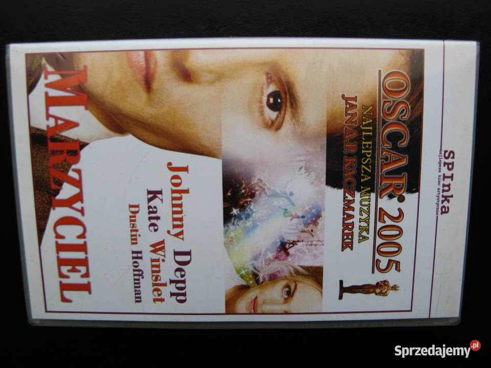 VHS Marzyciel Johnny Depp Kate Winslet Dustin Poznań