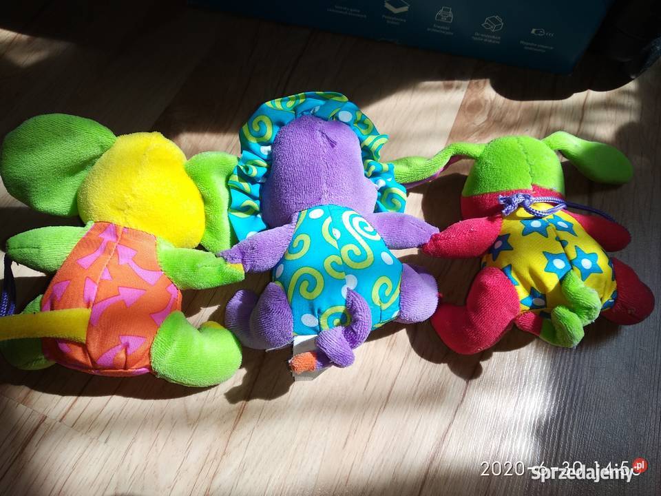 zawieszka maskotki grzechotki na wózek fotelik Poznań