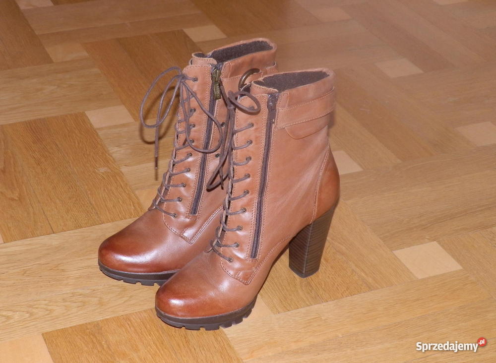 skórzane botki Lasocki 38 Kozaki Zamość