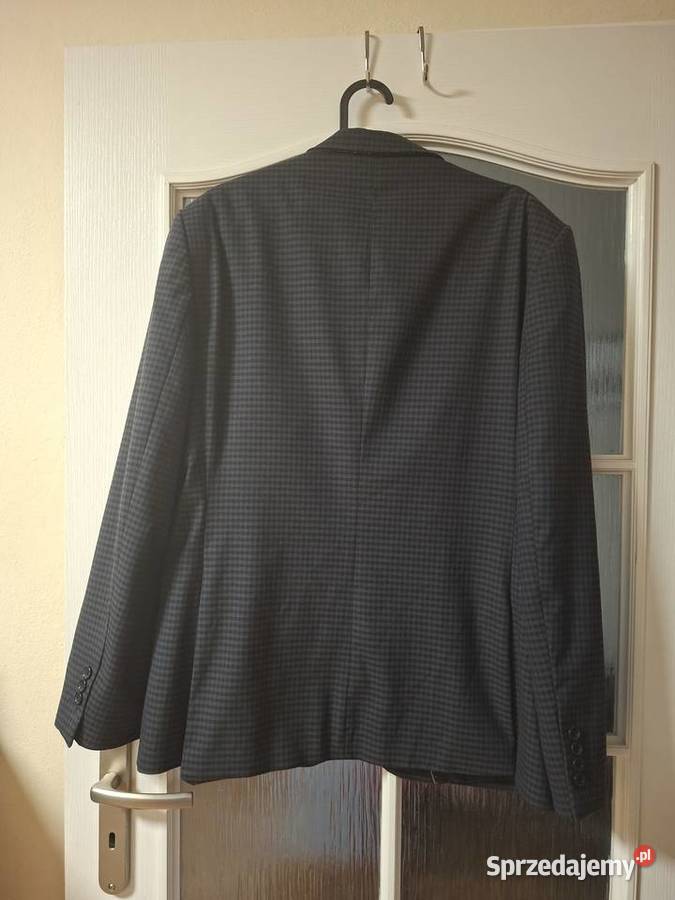 Marynarka męska elegancka w kratkę rozmiar L