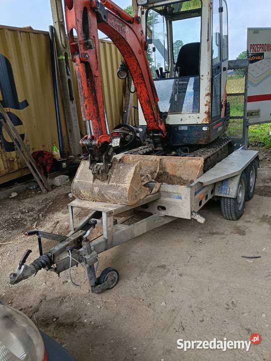 Minikoparka Kubota kx 41 3v przyczepka