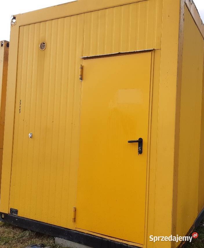 Kontener biurowy szatniowy żółty Warszawa Łomianki