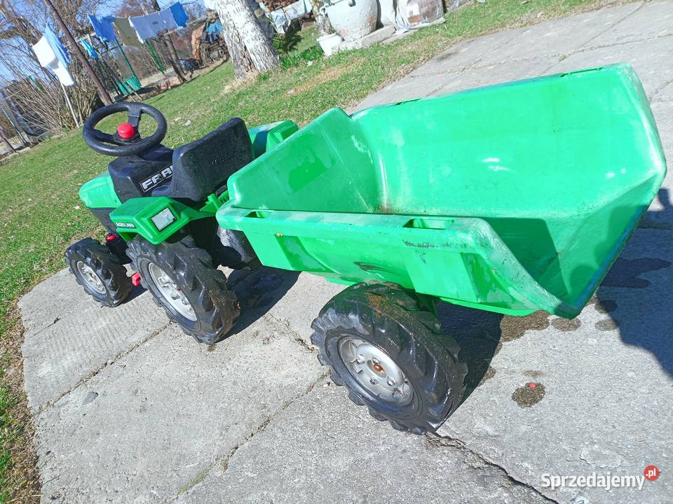 Używany traktorek z przyczepką dziecka Andrychów
