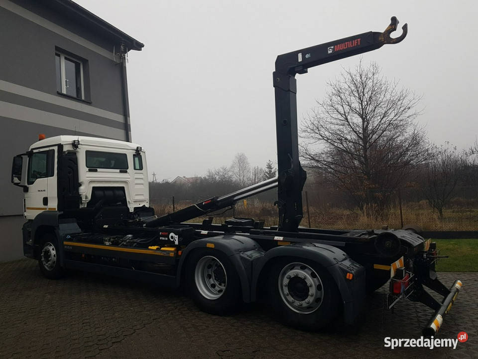 MAN TGS 26430 3 OSIE HAKOWIEC MULTILIFT OPTIMA bluetooth śląskie Poręba