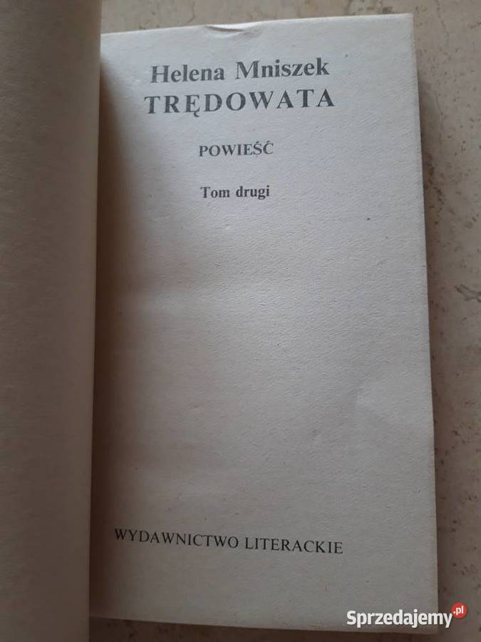 Trędowata Helena Mniszek tom 2 1972 śląskie