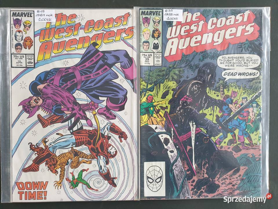 The West Coast Avengers 8 komiksów Marvel USA Rok wydania 1985 pomorskie