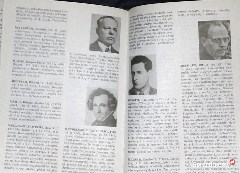 1000 kompozytorów mały leksykon Mieczysława miękka z obwolutą lubelskie Chełm sprzedam