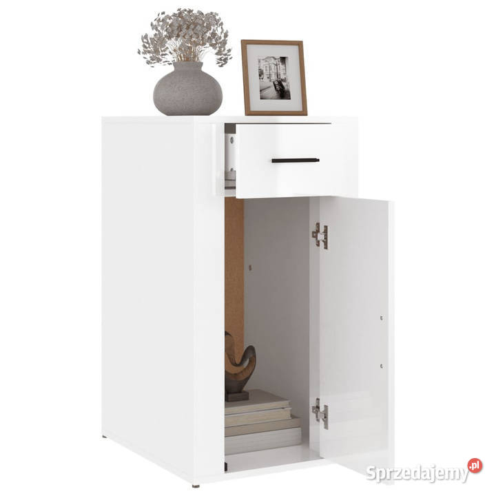 Szafka pod biurko biała z połyskiem 40x49x75 Pozostałe Warszawa