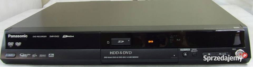 Sprawna Nagrywarka DVD z HDD Panasonic DMR-EH52 z pilotem