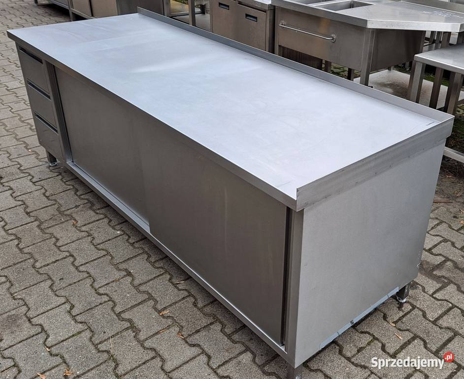STÓŁ Z SZAFKĄ DRZWI SUWANE 3 SZUFLADY 2308085 Nowe Skalmierzyce