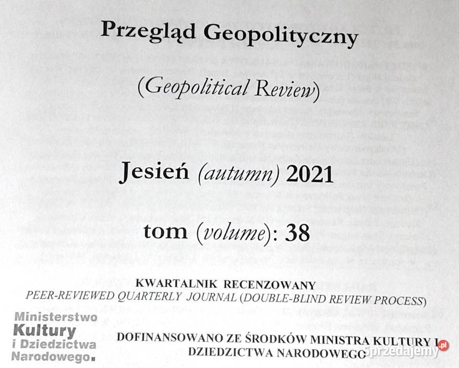 Przegląd Geopolityczny Tom 38 Jesień 2021 miękka Chełm