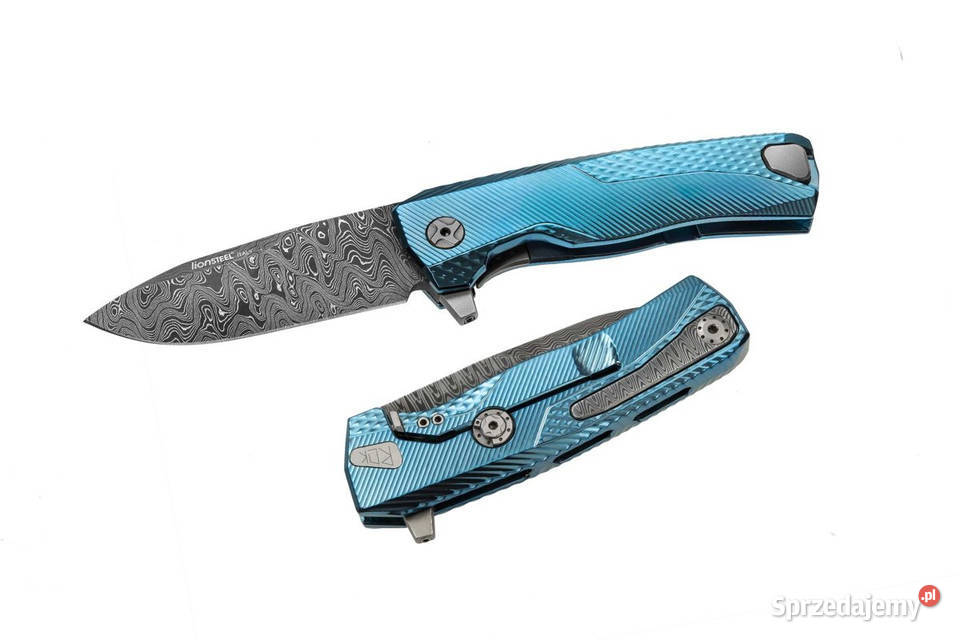 Nóż składany LionSteel Blue Titanium Chad Warszawa