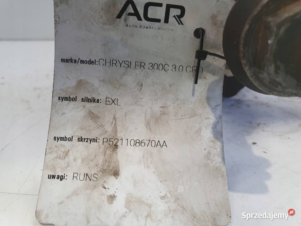 Chrysler 300C 30 CRD WAŁ KORBOWY osobowe lubelskie Rudka