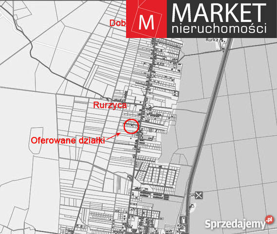 Działka budowlana Rurzyca 1072m2 Grunty i działki