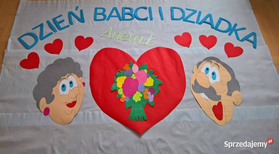Dekoracje na Dzień Babci i Dziadka z brystolu Garwolin
