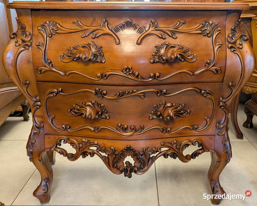 Wspaniała komoda neobarokowa orzech sklep Meble Dąbrowa Górnicza