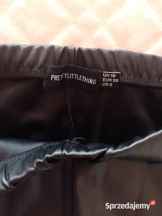 38M Woskowane legginsy spodnie rurki getry z Kraków