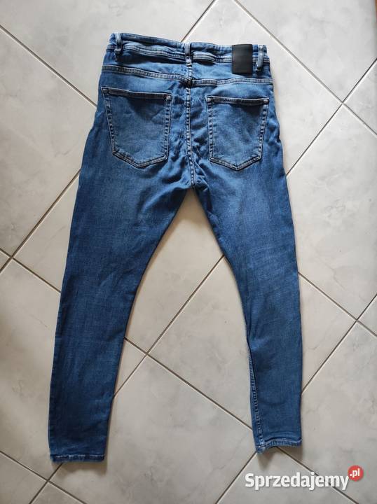 Zara denim wear casual spodnie wysoki stan Odzież codzienna Kielce