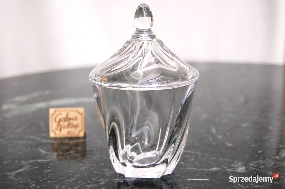 Klasyczna szklana cukiernica szkło Lublin